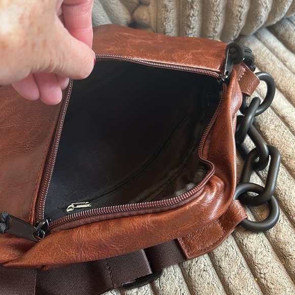 Brown Crossbody Bag New Fanny Pack Shoulder Bag Sling Bag Gorgeous Color - Picture 9 of 16